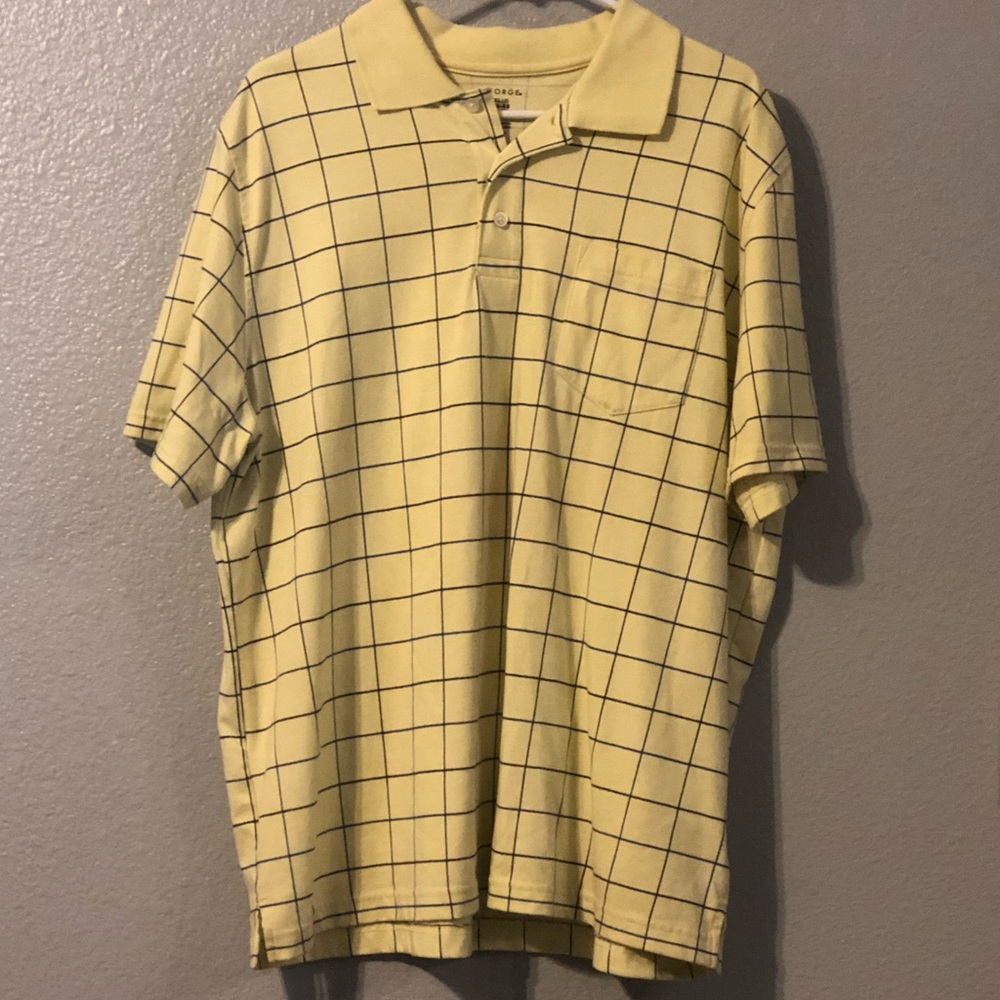 Plaid polo shirt
